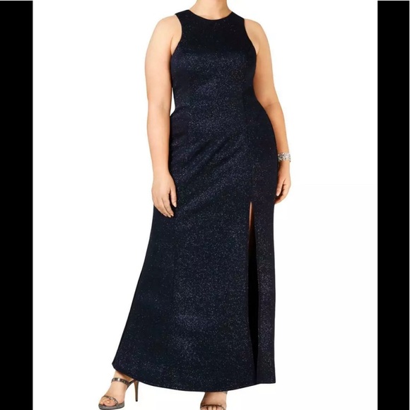 Speechless Dresses & Skirts - Formal Dress Size 18 Navy Glitter Speechless Gown